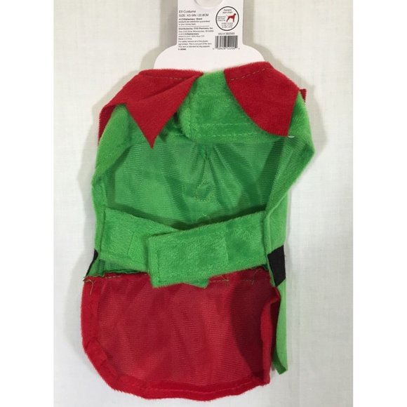Dog Pet Santa Elf Costume & Christmas Antlers NEW - Picture 2 of 8